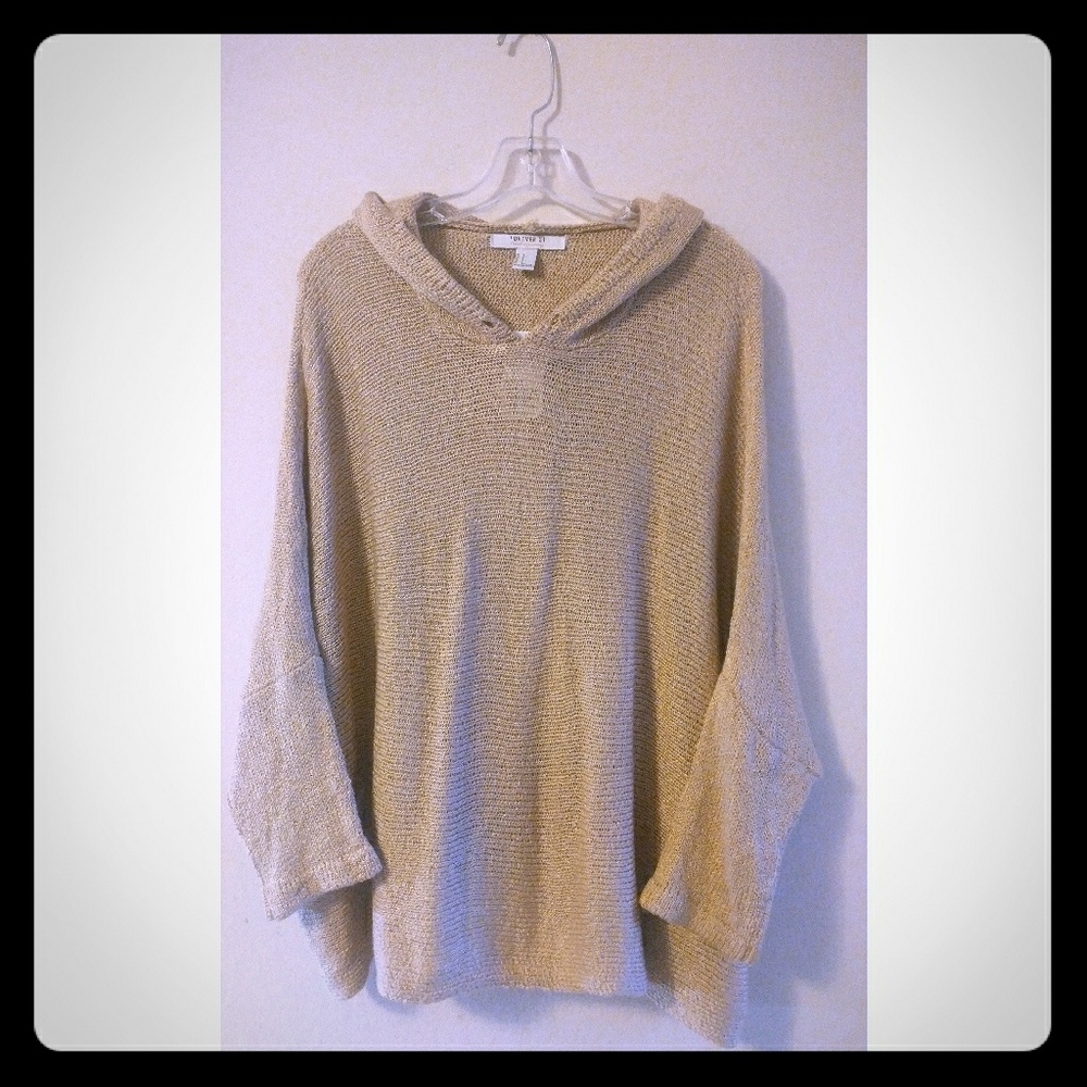 FOREVER 21 BUTTERFLY HOIDY SWEATER SZ S F8